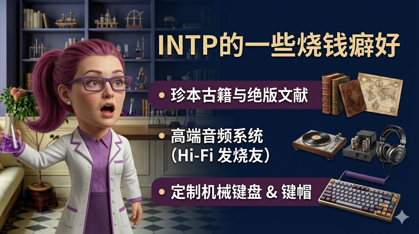 INTP有哪些小众的烧钱癖好呢？